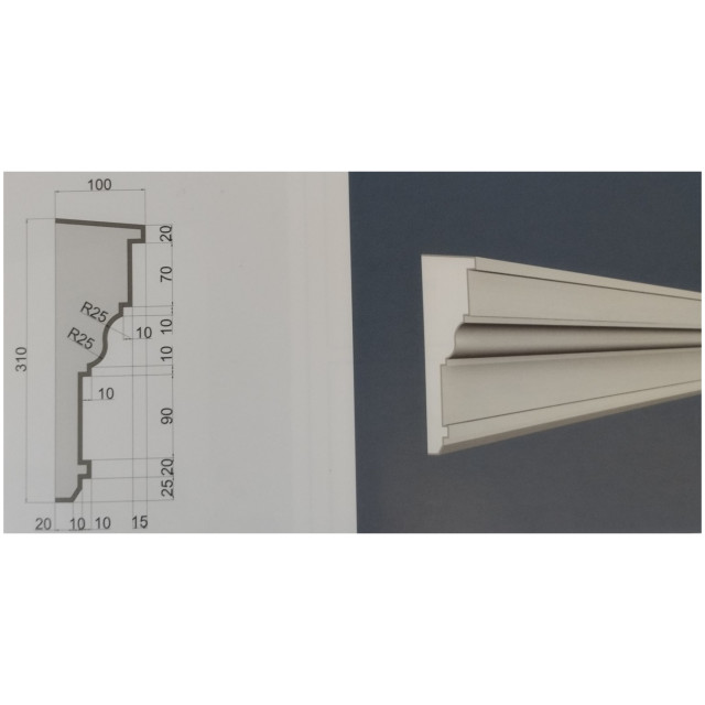 Подоконник П 17